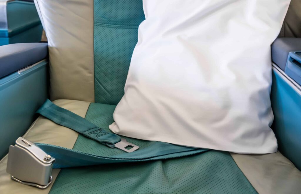Pillow on aircraft