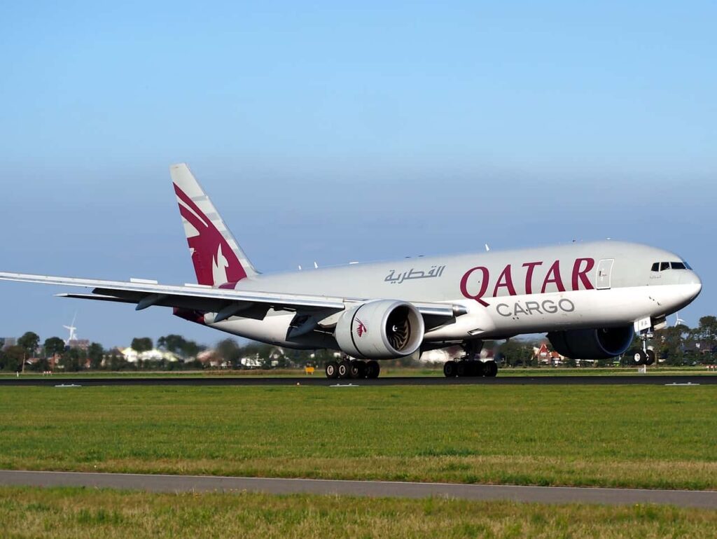 Qatar Airways Aircraft on take off